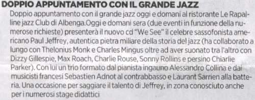 Il Secolo XIX - 11/03/2009